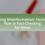 Addressing Misinformation: Technology’s Role in Fact-Checking for News