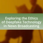 Exploring the Ethics of Deepfake Technology in News Broadcasting