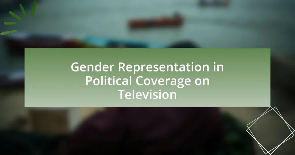 Gender Representation in Political Coverage on Television