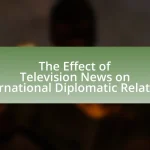 The Effect of Television News on International Diplomatic Relations