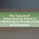 The Future of International News in a Multilingual Broadcasting Environment
