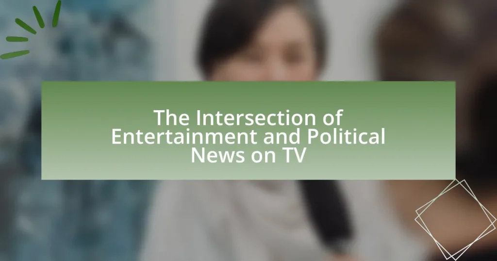 The Intersection of Entertainment and Political News on TV