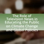 The Role of Television News in Educating the Public on Climate Change and Global Policies