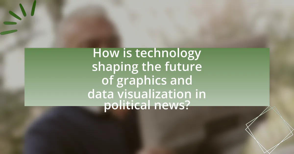 How is technology shaping the future of graphics and data visualization in political news?