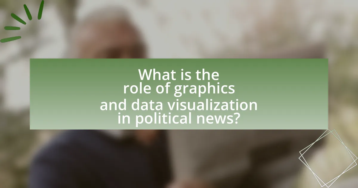 What is the role of graphics and data visualization in political news?